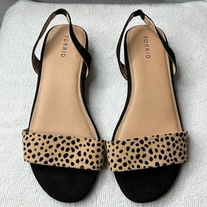 TORRID LEO SLING MINI BLOCK SANDALS